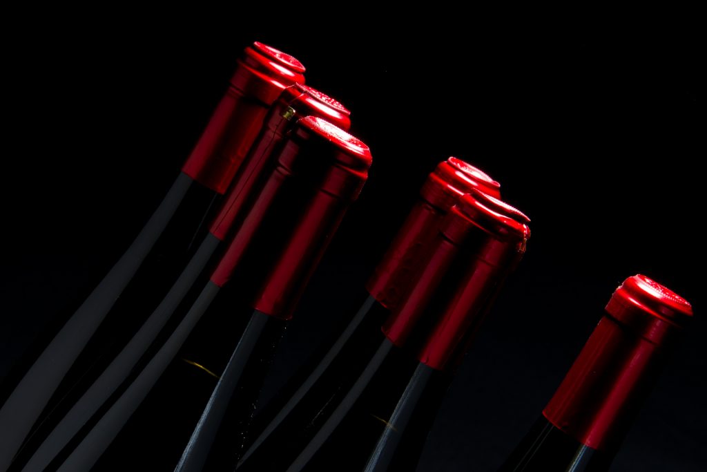 elegant wine bottles without labels