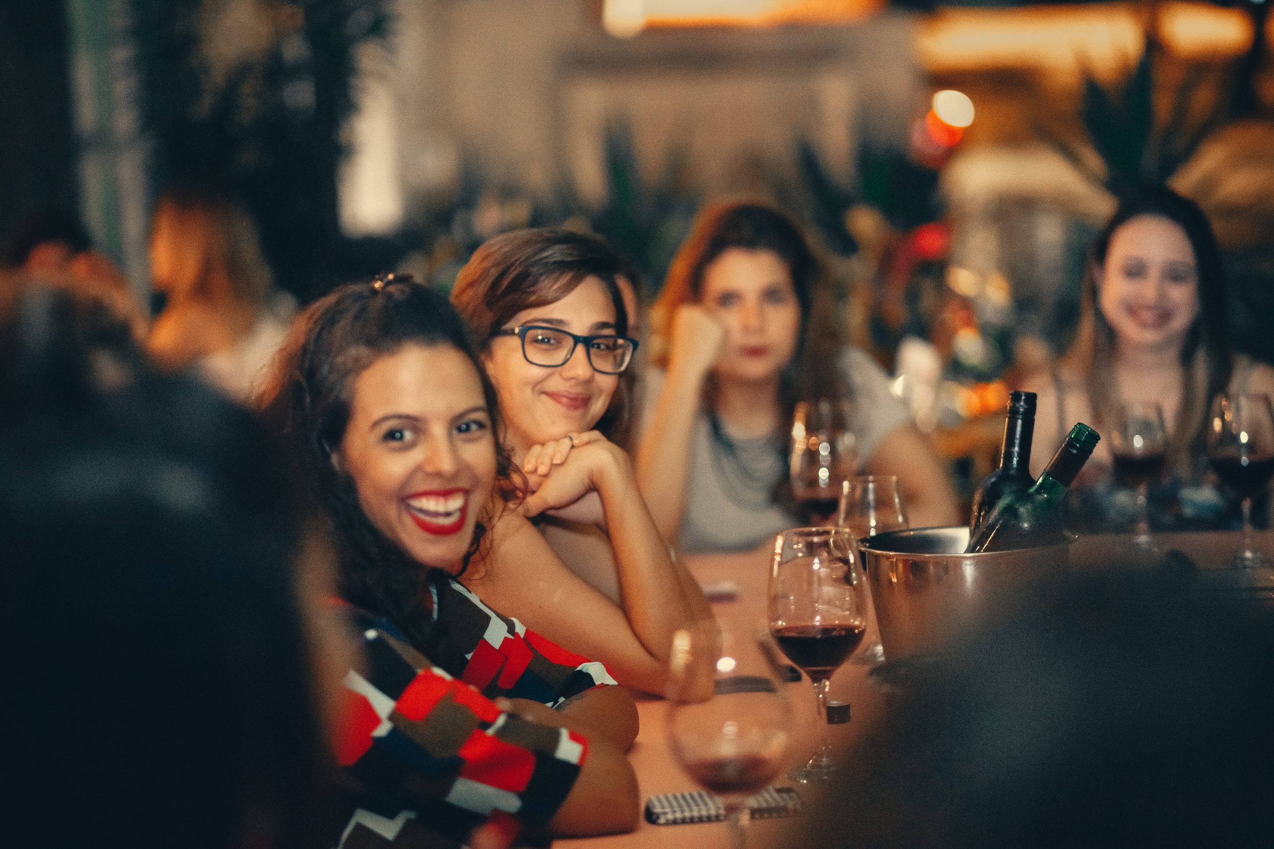 Wine Club Members at a wine tasting